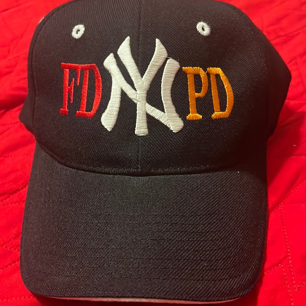 Vintage New York Yankees, fire and police department commemorative Stadium hat